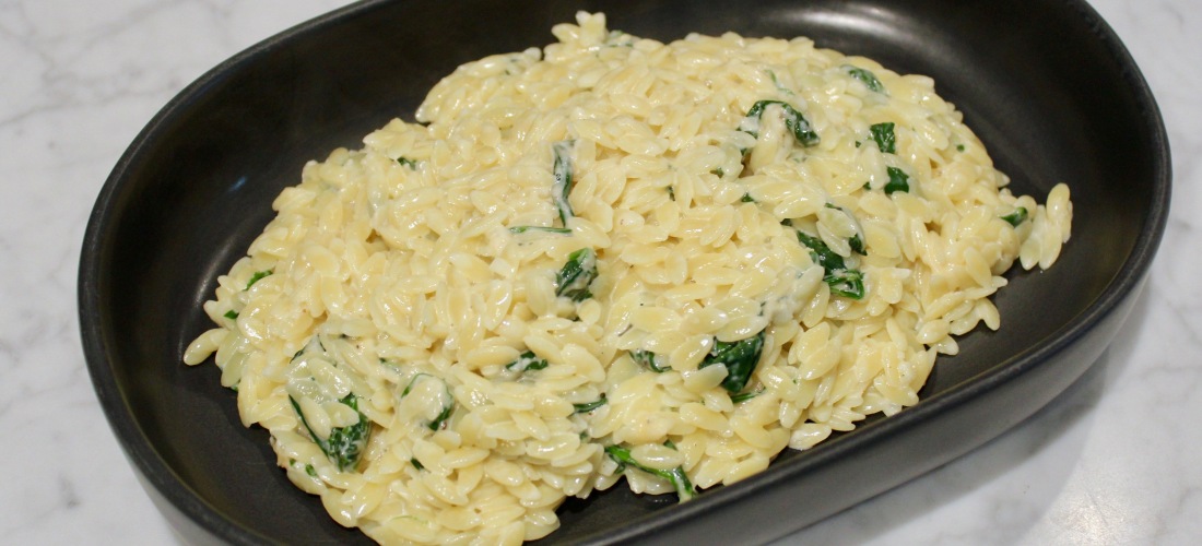 A delightful third boot Cheesie Marisoni with Spinach and Garlic